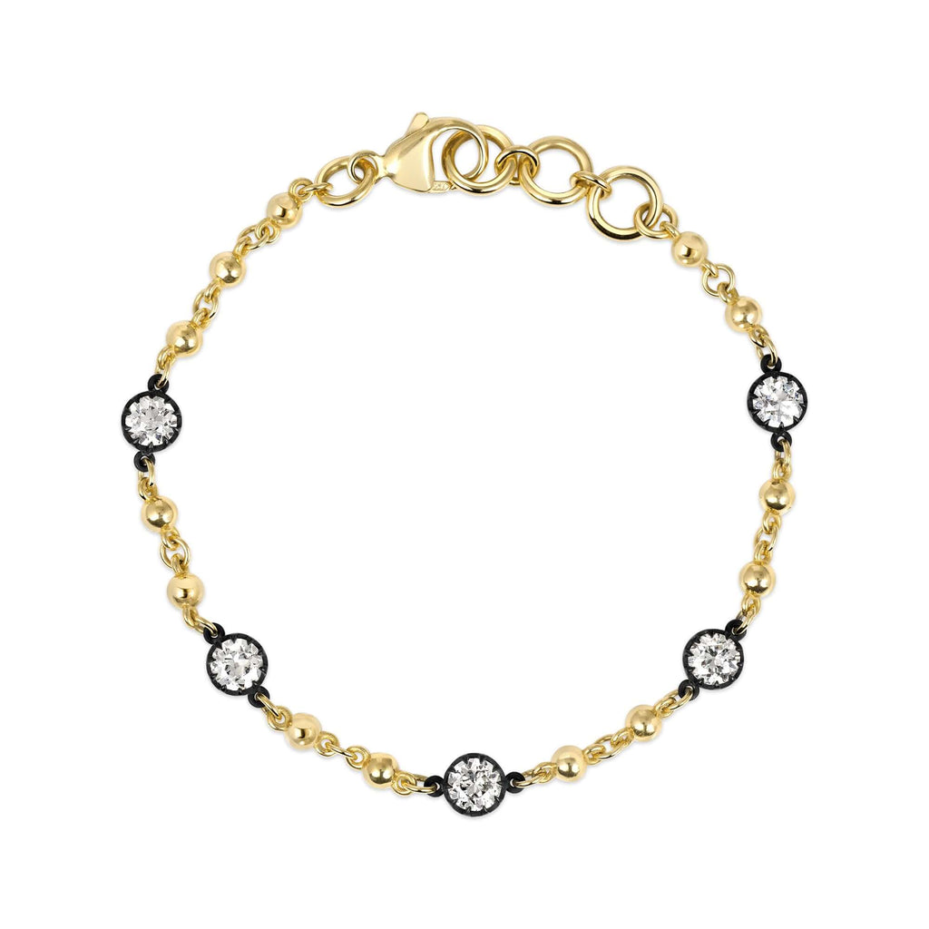Buy Unique Multi Stone Gold Bracelets Bridal Collections BRAC363
