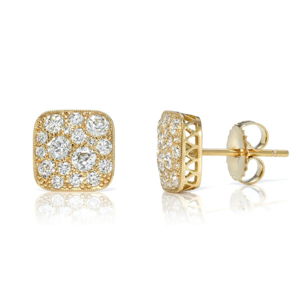 62 CT. T.W. Diamond Solitaire Stud Earrings in 14K White Go | Conti  Jewelers | Endwell, NY